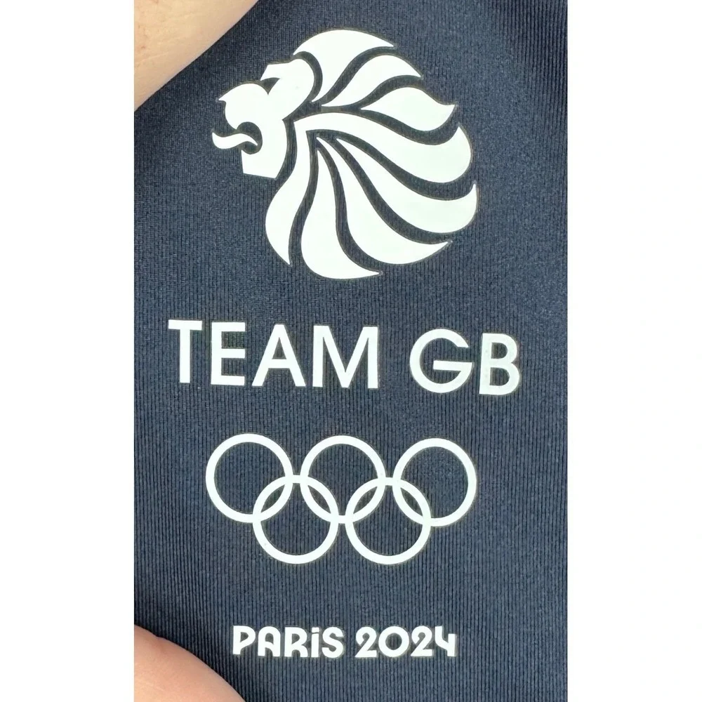 NEW Adidas Polo Shirt Mens Small Navy Red Team Great Britain Paris 2024 Olympic